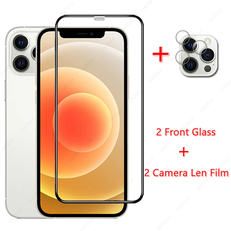 

2PCS For iPhone 13 Pro Max Glass For iPhone 13 12 11 Pro Max Mini SE 2022 8 Plus XS Max XR Tempered Glass Film Screen Protector