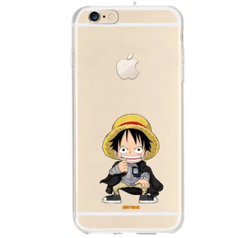 KETAOTAO Catton one piece Luffy мягкий чехол для телефона s для iPhone 4S 5C SE 5S 6 6S 7 8 Plus X Чехол кристально чистый мягкий TPU чехол s - Цвет: Прозрачный