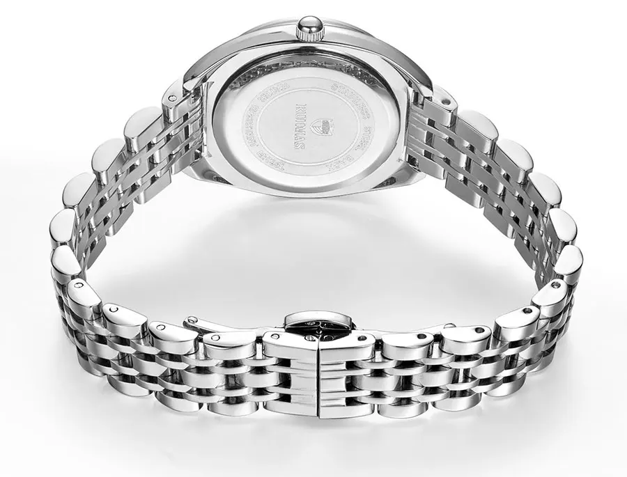 RUIMAS Women's Quartz Watches Luxury Business Wristwatch Stainless Steel Waterproof Dress Watch Lady Relogio Feminino Clock 593