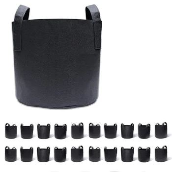 

20-Pack 2 Gallon Grow Bags, Fabric Pots Container Aeration Fabric Pots with Handles, Pot for Plants