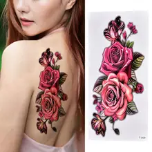Body Tattoo Charming Waterproof Convenient Flower Temporary Tattoo Sticker for Girls