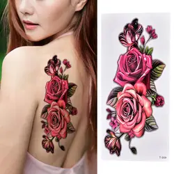 Body Tattoo Charming Waterproof Convenient Flower Temporary Tattoo Sticker for Girls