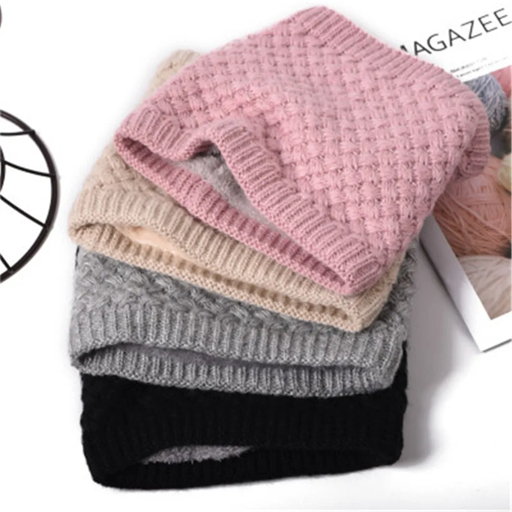 

Warm Scarves Men Winter Scarf Women Warm Brushed Knit Neck Circle Wraps Cowl Loop Snood Shawl Lady Outdoor Travel Scarves Wraps