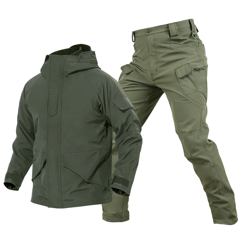 6Color Men Army Military Uniform Tactical Suit ACU Special Forces Combat Shirt Coat Pant Set Camouflage Militar Soldier Clothes