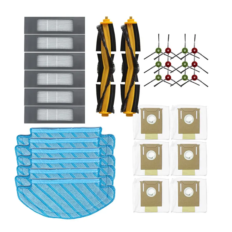 

For ECOVACS DEEBOT OZMO T8 AIVI Vacuum Cleaner Accessories Main Side Brush Dust Bag Hepa Filter Mop Pro Cloth Robot Spare Parts