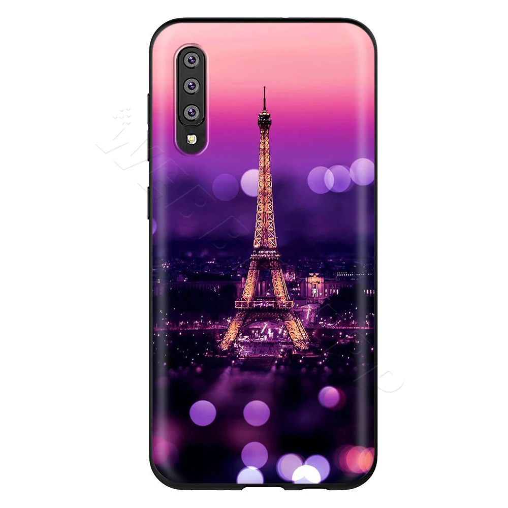 Webbedepp Париж Эйфелева башня Франция чехол для samsung Galaxy S7 S8 S9 S10 Edge Plus Note 10 8 9 A10 A20 A30 A40 A50 A60 A70