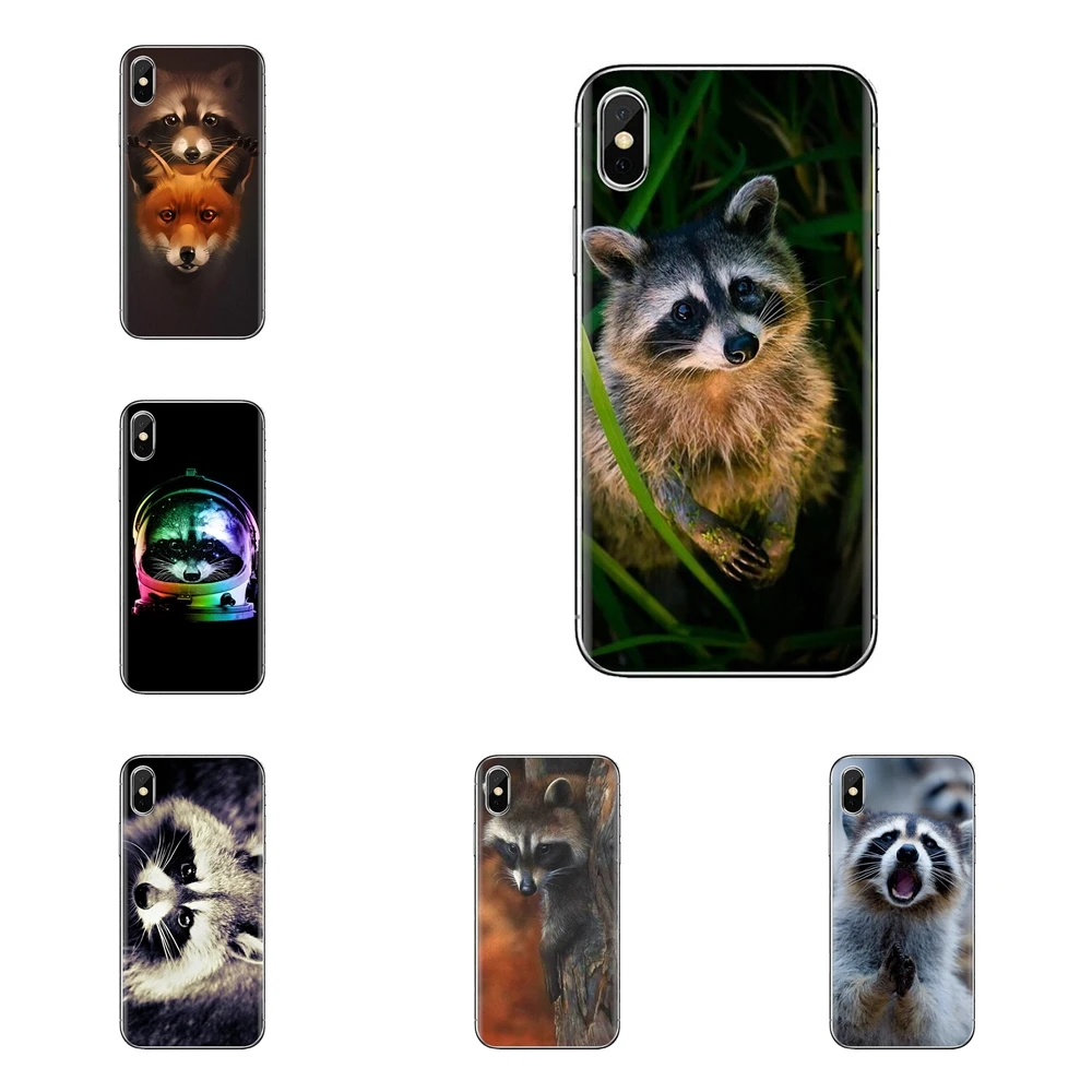 Soft Transparent Shell Covers For Huawei Nova 2 3 2i 3i Y6 Y7 Y9 Prime Pro GR3 GR5 2017 2018 2019 Y5II Y6II Color Raccoon Animal |