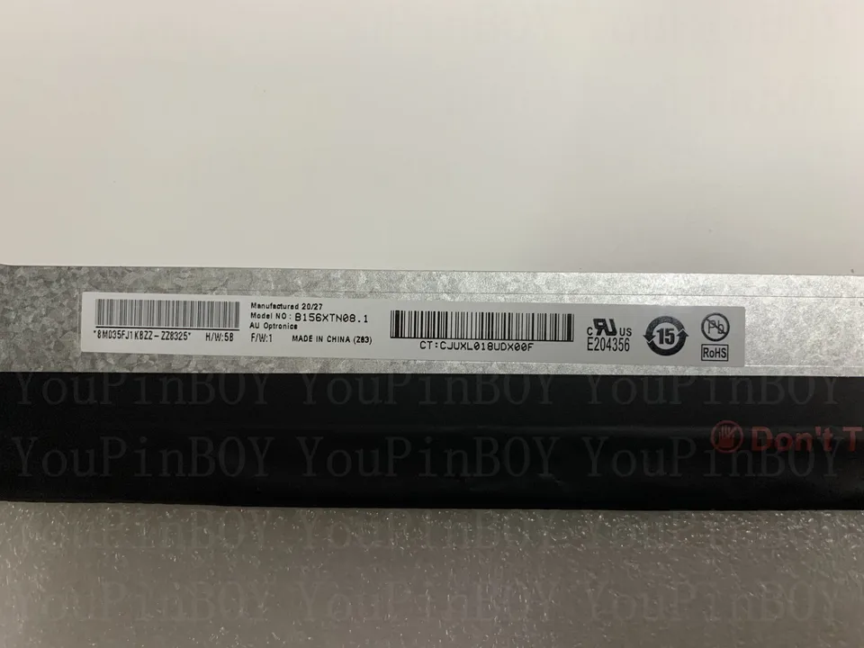 Dalle écran LCD LED B156XTN08.1 HW3B 15.6" 1366x768 - Neuf - 30 Pins