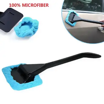 

1Pcs Microfiber Car Detailing Windshield Brush Detachable Handle Car Cleaning Brush with Cloth Pad Car Wash Detailing Brush