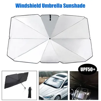 

Scalable Car Front Windshield Umbrella Sunshade Folding Heat Insulation UPF50+ Car Umbrella Sunshade