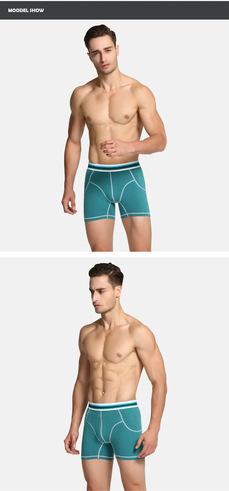 J-BOX, 1 шт., мужское сексуальное нижнее белье, Cueca, хлопковые гей трусы-боксеры дышащие трусы, мужские трусы размера плюс, льняные Длинные боксеры, нижнее белье