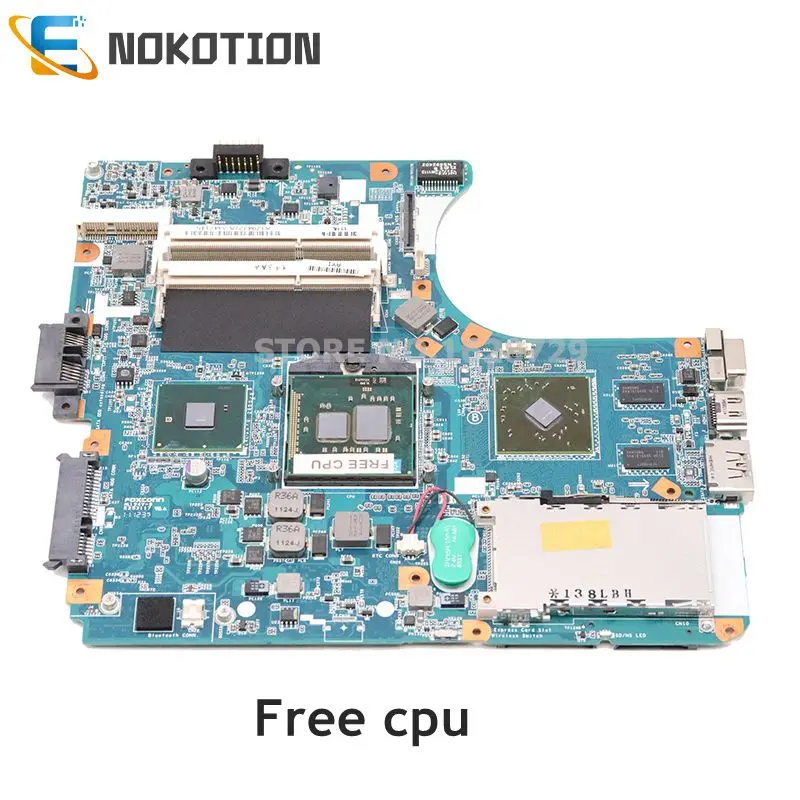 NOKOTION A1794327A MBX-224 M961 1P-0106J01-8011 основная плата для SONY Vaio VPCEA VPC-EA Материнская плата ноутбука HD 4500 gpu Бесплатный процессор