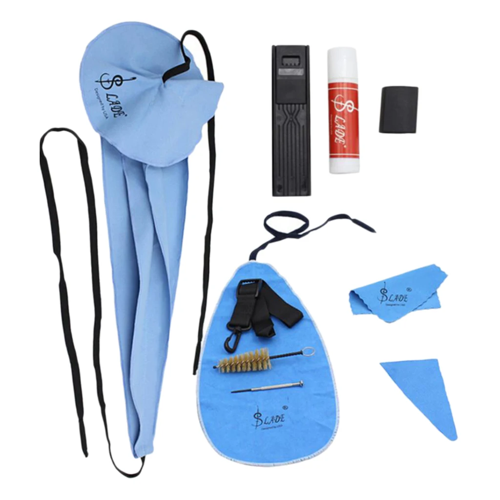 10 In 1 Saxophone Cleaning Care Kit Reed Case Mouthpiece Screwdriver Sax DIY