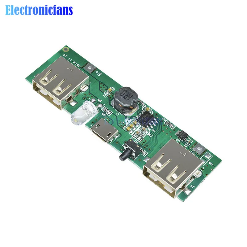 

5V 1A 2A Mobile Power Bank Charger Control Module Micro USB Polymer Lithium Battery Charging Board Step Up Software Version