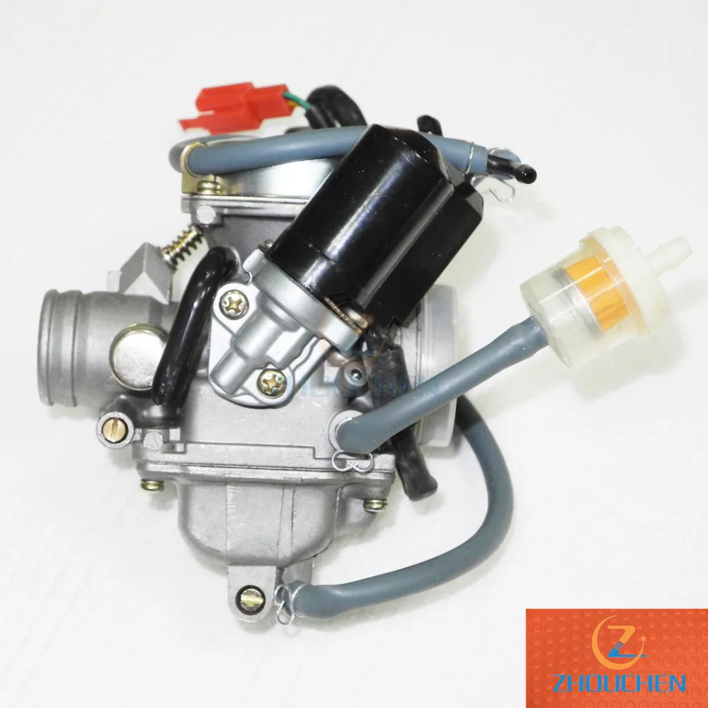 Карбюратор с электрическим дросселем подходит для GY6 125CC 150CC 152QMI 157QMJ двигатель