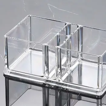 

Clear Acrylic Cocktail Napkin Holder Tissue Box Paper Serviette Dispenser Bar Caddy Straws Organiser for Dining Table Home Decor