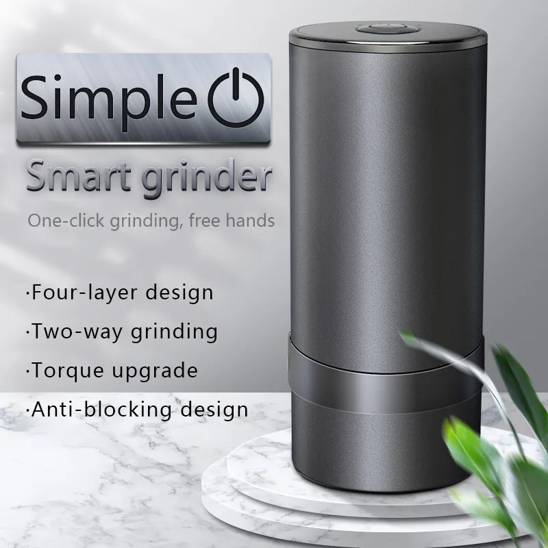 Electric Automatic Tobacco Grinder Aluminum Alloy Two-way USB Smart Herb Shredder Spice Weed Smoking Accessories | Дом и сад
