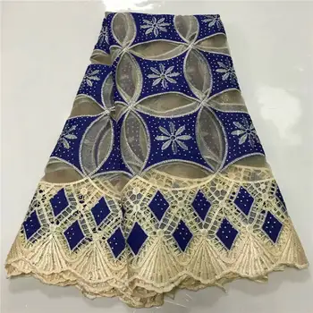 

Latest Guipure Lace Cord Lace Embroidery French African Cord Lace Tulle Fabric High Quality Nigeria Lace Fabric For Wedding