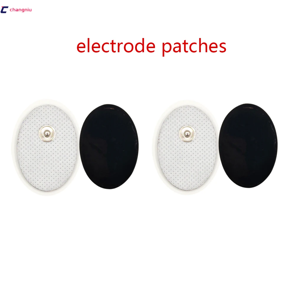 Freeshipping DHL 1000pcs Mini white Non-woven Tens snap electrode pad for body massage unit Acupuncture /EMS machine. 4*3cm | Красота и