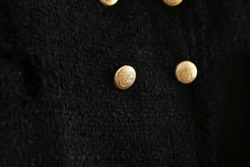 Женское двубортное элегантное модное офисное пальто Chaqueta Mujer с длинным рукавом, Женское пальто, женские осенние куртки, британский плащ