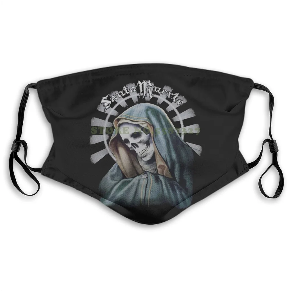 

Готические модные смешные многоразовые маски La Santa Death Saint Death