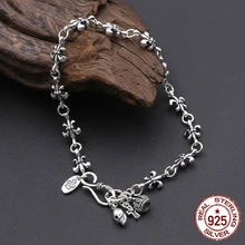 S925 Стерлинговое Серебро, мужской браслет, индивидуальная мода, классика, ювелирное изделие, в стиле панк, креативная форма якоря,, подарок для отправки