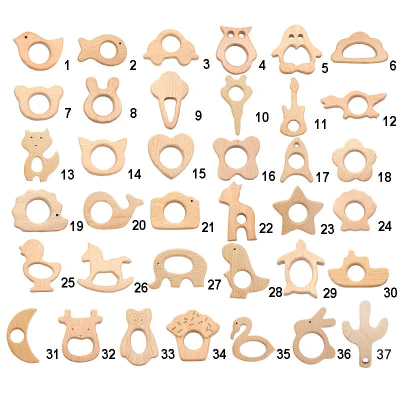 37 Wood Teether
