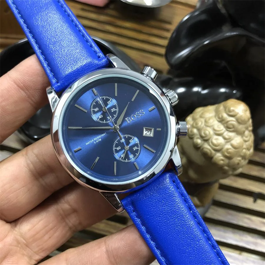 

2019 BOSS watches top luxury mens watches 40mm quartz Stainless steel water resistant sports wristwatches 20