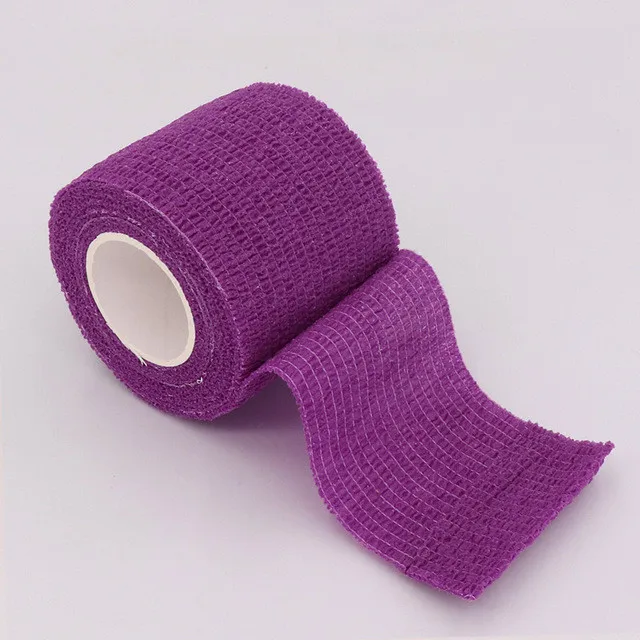 Purple Самоклеящийся эластичный бандаж первой помощи медицинский уход медицинские бандажи аварийный спортивный пластырь для мышц инструмент первой помощи - Цвет: Purple