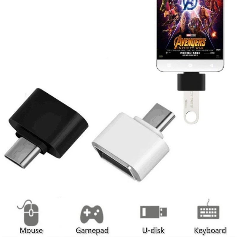 Divisor do adaptador otg tipo-c para o teclado do rato do gamepad conversor de typec do u-disco para samsung s10 s9 s8 mais note10 adaptador tipo c