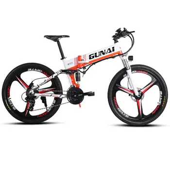 

GUNAI Electric Bike 48V10.4Ah 26 inch 350W Fodling e-bike with LCD Display and Disc Brake