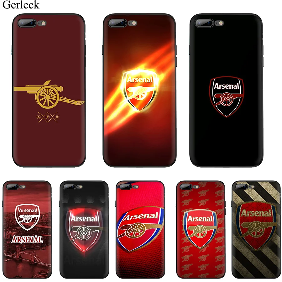 

Arsenal Logo Soft TPU Cell Case for i6 6s 7 8 Plus i11 Pro X XR XS Max XR 5 5s SE Cover