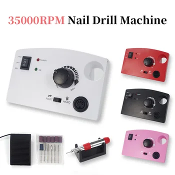 

Nail Drill Machine 35000RPM Manicure Machine Apparatus For Manicure Pedicure Set Electric Nail File Nail Milling Machine
