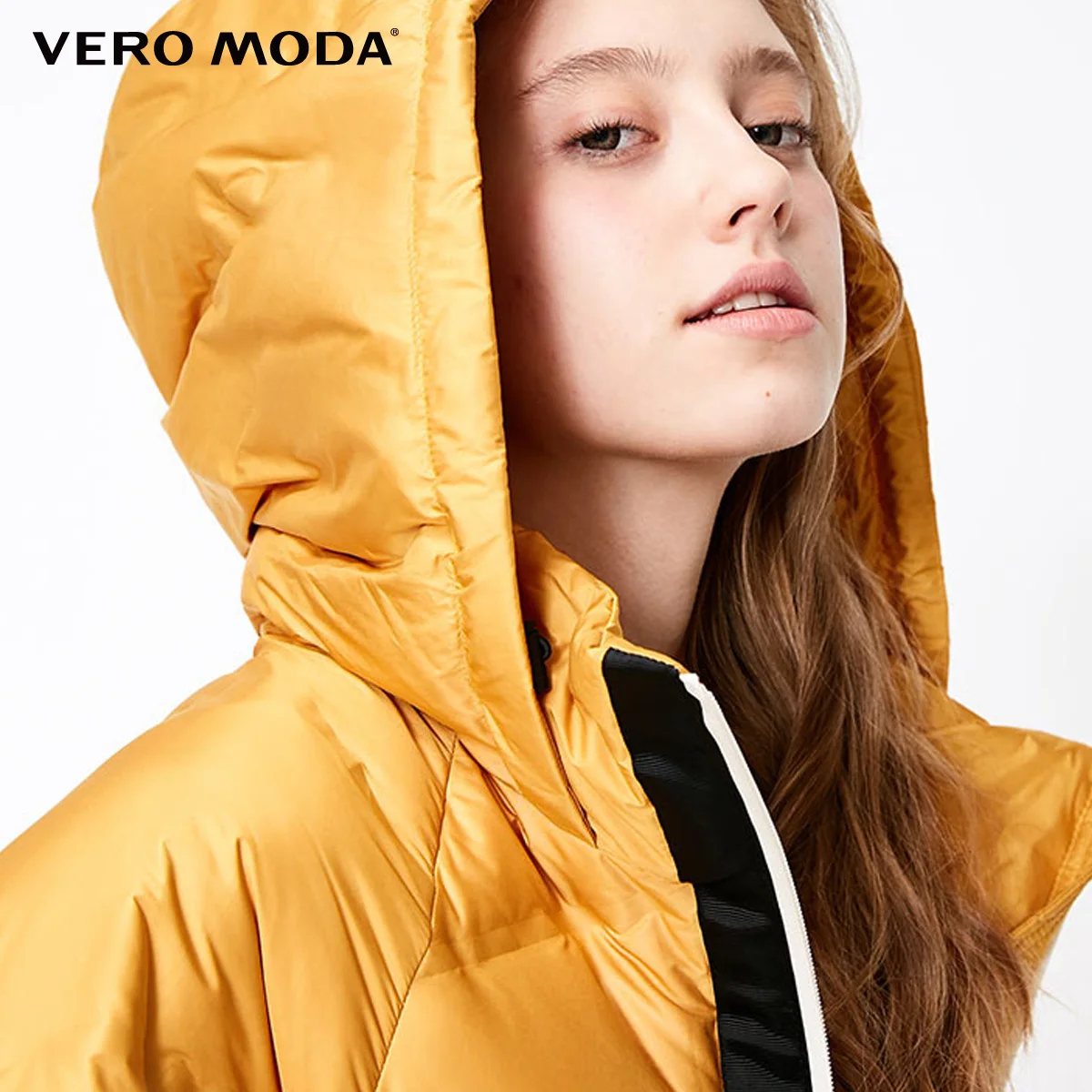 Vero Moda женский с капюшоном шнурок ветрозащитный короткий пуховик парка пальто | 318423541