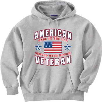 

American Veteran hooded sweatshirt hoodie sweater Vietnam Korean Iraq war vet
