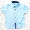 Baby boy clothes Summer 2024 New Boys ShortSleeve Classic Lapel Children Shirts Tops with Pocket Baby Boy Casual Shirt Kids 3