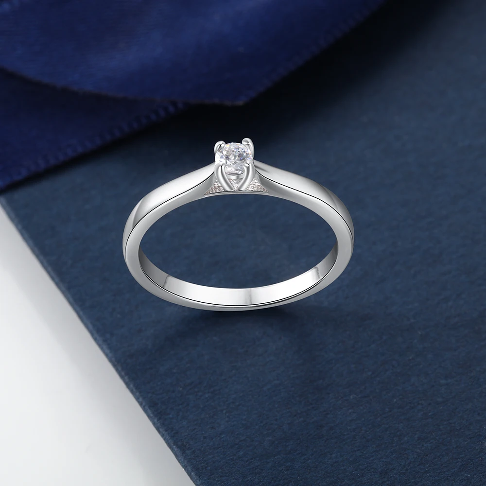 Promise кольцо из стерлингового серебра 925 с кубическим цирконием классические