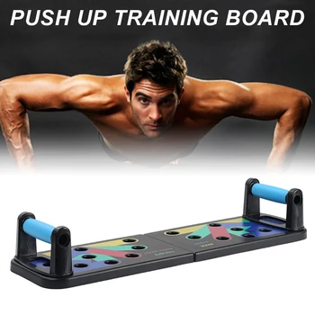 

Quality Push Ups Stands Rack Board 9 In 1 System Men Women Bodybuilding Fitness Workout Biceps Muscle Training Gym Exercise