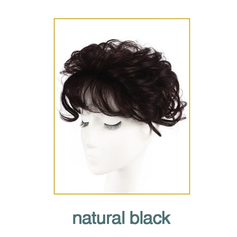 MSTN натуральный верхний шиньон, шиньон, шиньон для женщин, кудрявый, кукурузная борода, волосы, сменный зажим, накладные волосы - Цвет: M1
