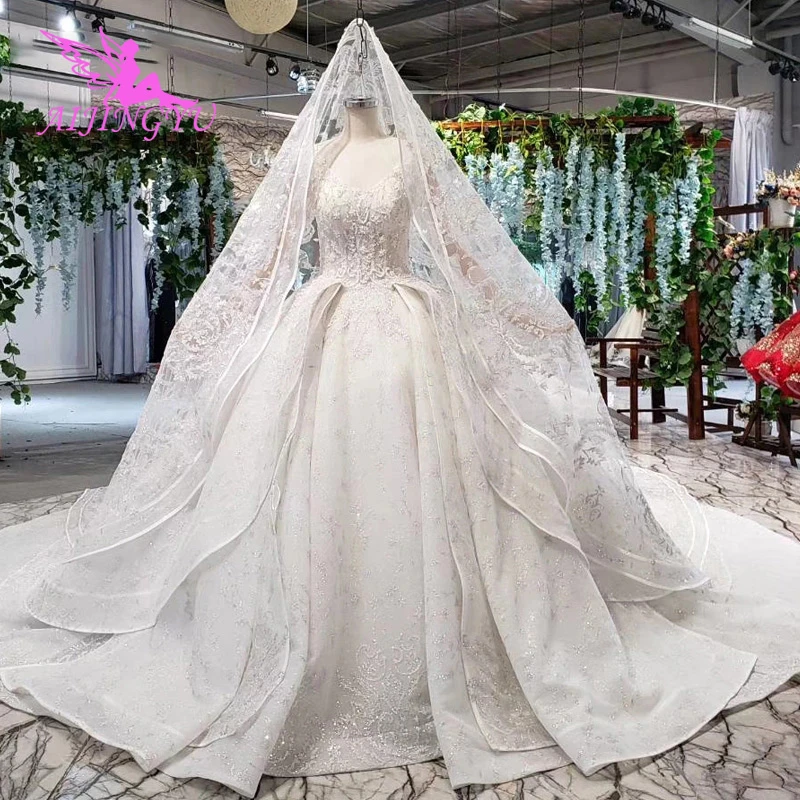 AIJINGYU vestido de novia de alta costura, prenda China, color blanco, Surmount, en línea de los Estados Gownes 2021, comprar vestidos de novia en Dubai|Vestidos de novia| AliExpress