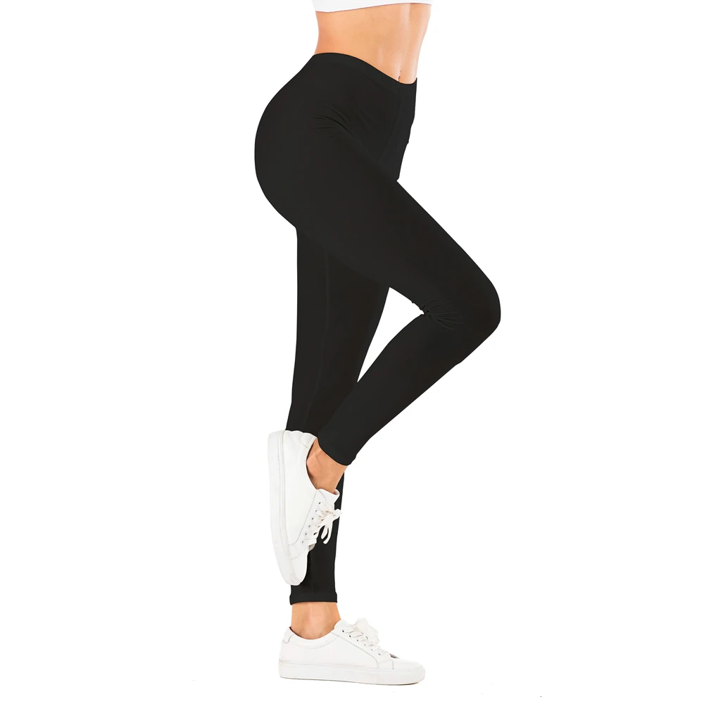Marca Sexy mujeres Legging negro Fitness polainas de moda Slim legins alta cintura polainas pantalón Mujer