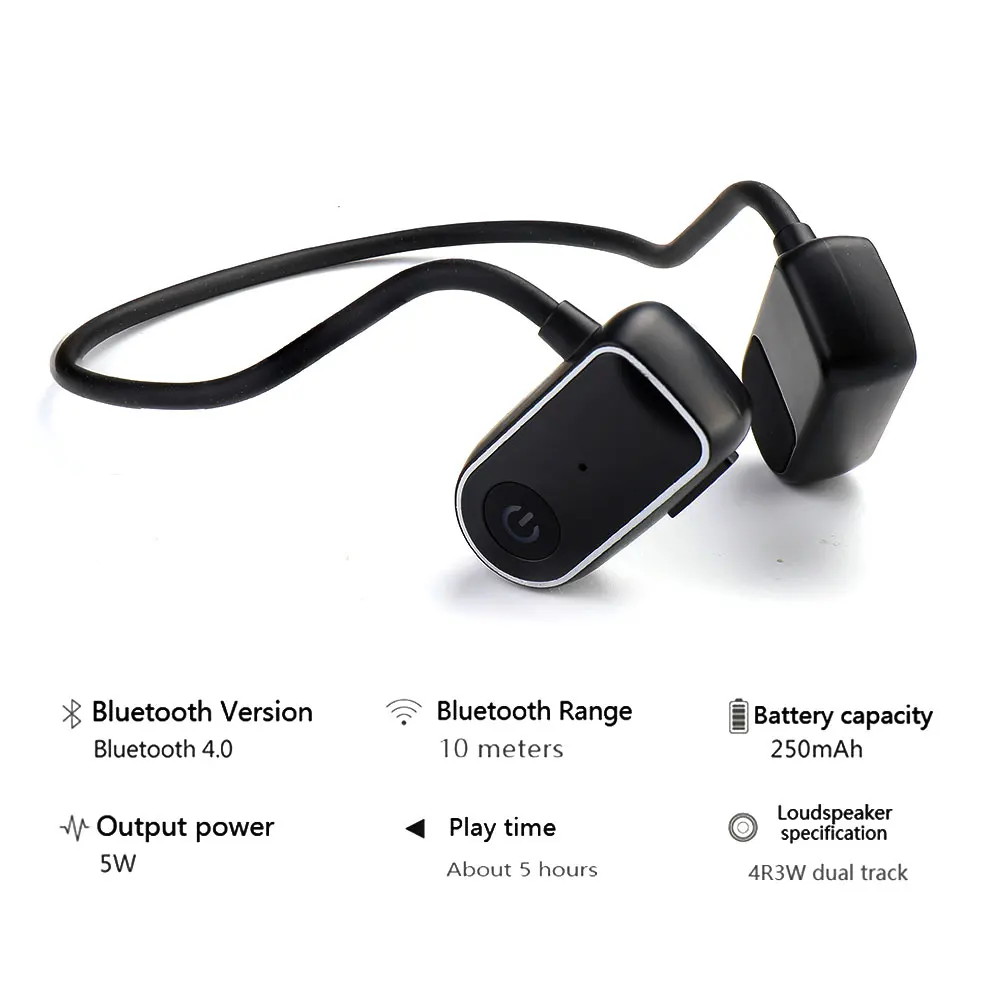 Спортивные наушники с костной проводимостью Bluetooth беспроводная гарнитура