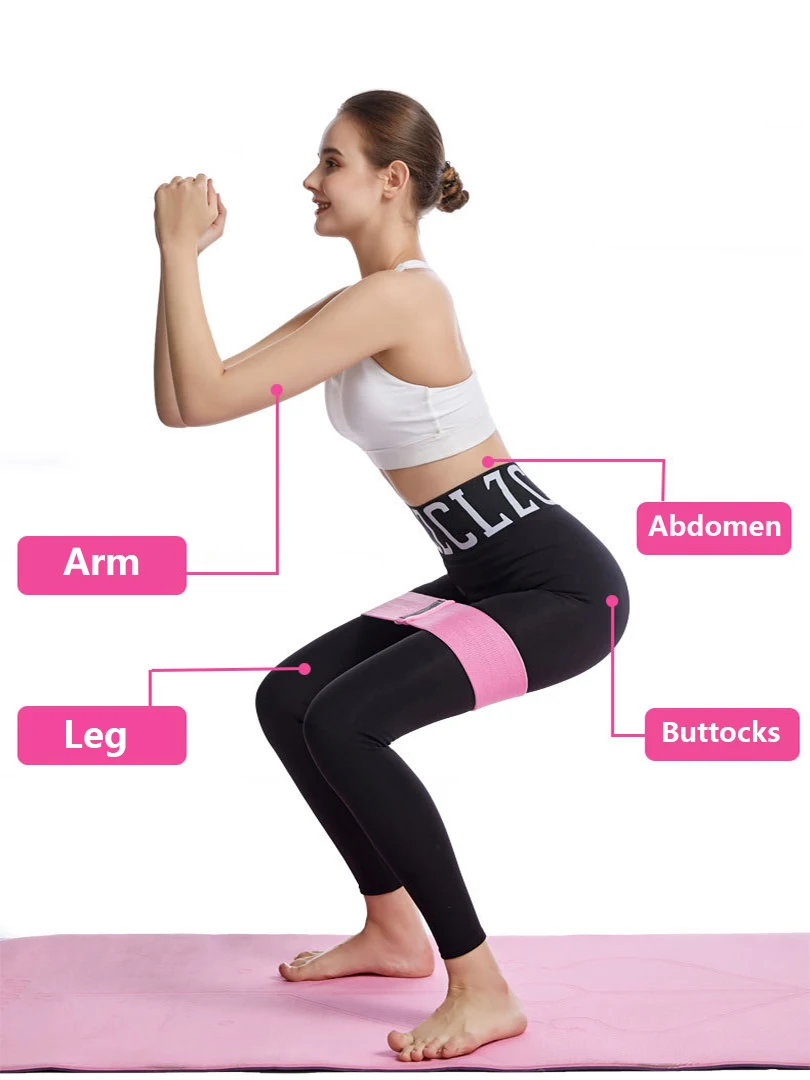 Resistance Bands Resistance Band Resistance Strap 1/2/3PCS/Lot Fitness Rubber Band Elastic Yoga Resistance Bands Set Hip Circle Expander Gym Fitness Equipment Women Home Exercise