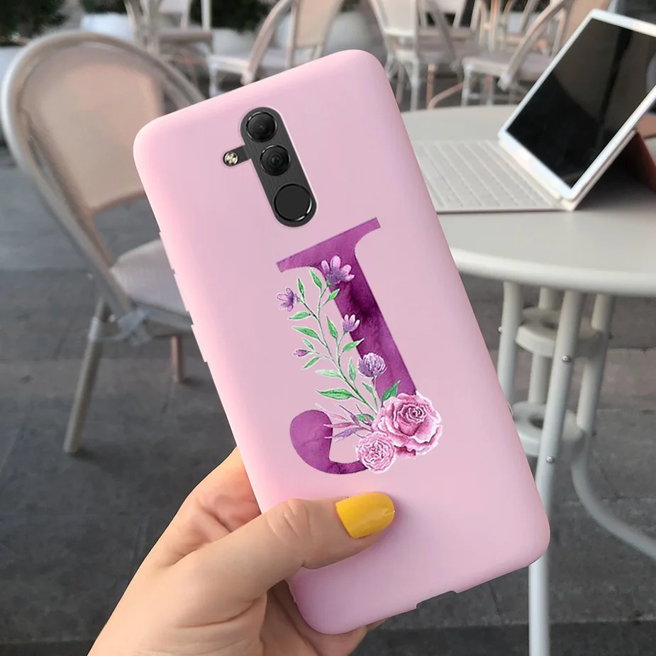 Cute Silicone Letter Phone Case - Soft Protective Cover