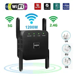 Répéteur Wi Fi sans fil 5Ghz, 1200Mbps, 802.11 N, amplificateur de Signal, 2.4 Ghz 