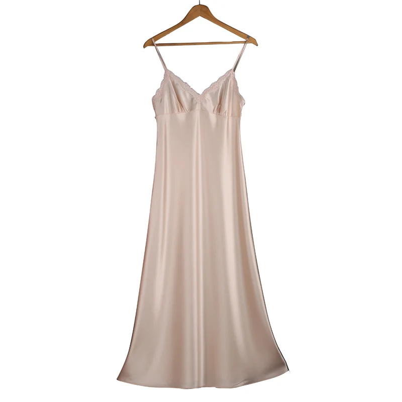 

2020 Rushed Sleepwear Nightwear Night Dress Long Nightgown Female Sexy Like Bridesmaids Big Code Evening European Style S046