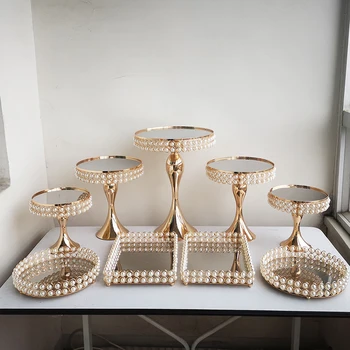 

9pcs mirror cake stand
