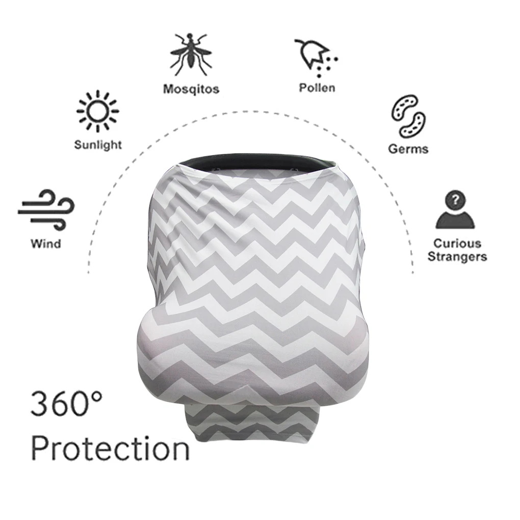 Шарф для кормления грудью эластичный Carseat Canopy детская коляска дышащий конфиденциальности Уход