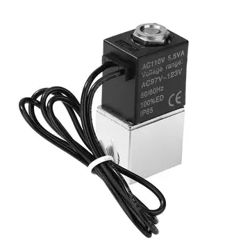 

AC110V Solenoid Valve One-Way Direct Action Air Gas Liquids Water Electric Direct-acting Normally Closed for Water Control