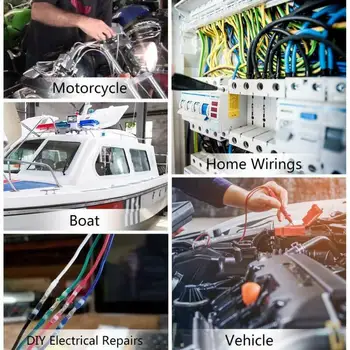 

400pcs/Set Heat Shrink Terminals Butt 3:1 Wire Connector For Motorcycle Boats